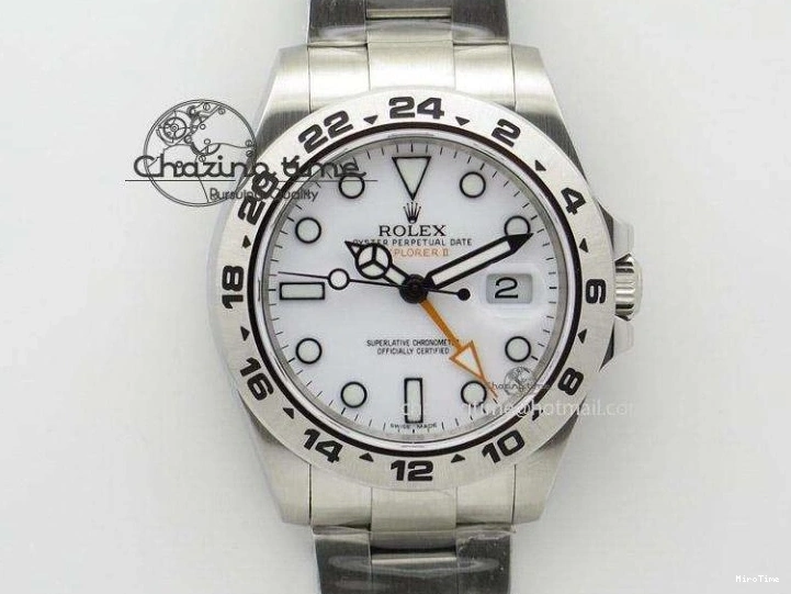 MiroTime 0129 Durable Submariner Phantomlab Transparent KZF Best Edition Blue Moon Dial on White Rubber Strap VR 2564